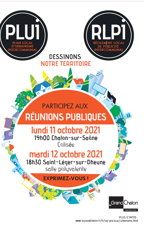 Réunions publiques révision PLUI et élaboration RLPI